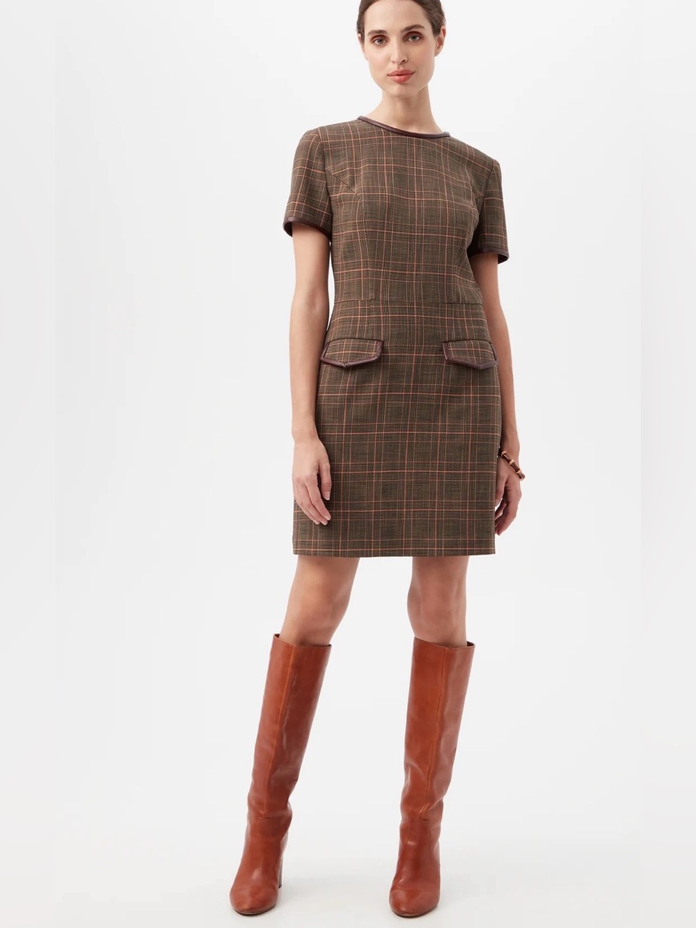 Trina Turk Adisa in Chaka Check Plaid Dress